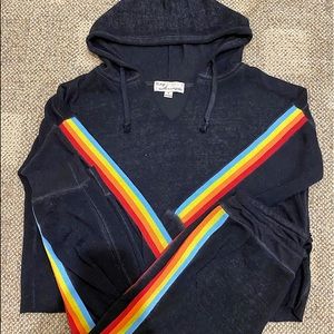 Vintage Havana Rainbow Striped Sweatsuit